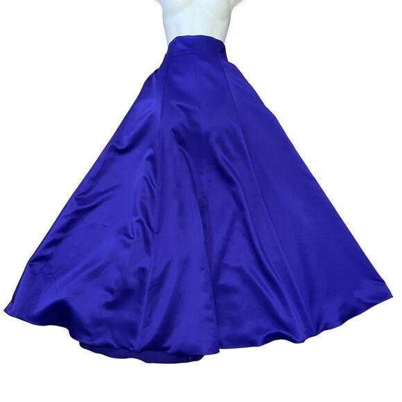 Nipon Night Formal Half Circle Skirt Purple Satin Womens 8 - Picture 1 of 3